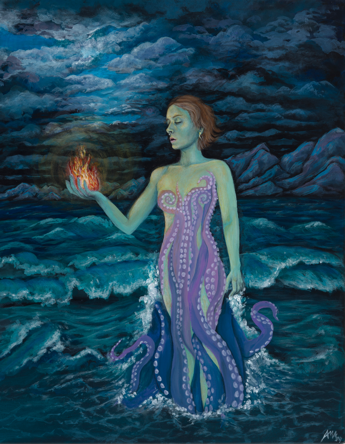 Sea of Flames - Original Painting